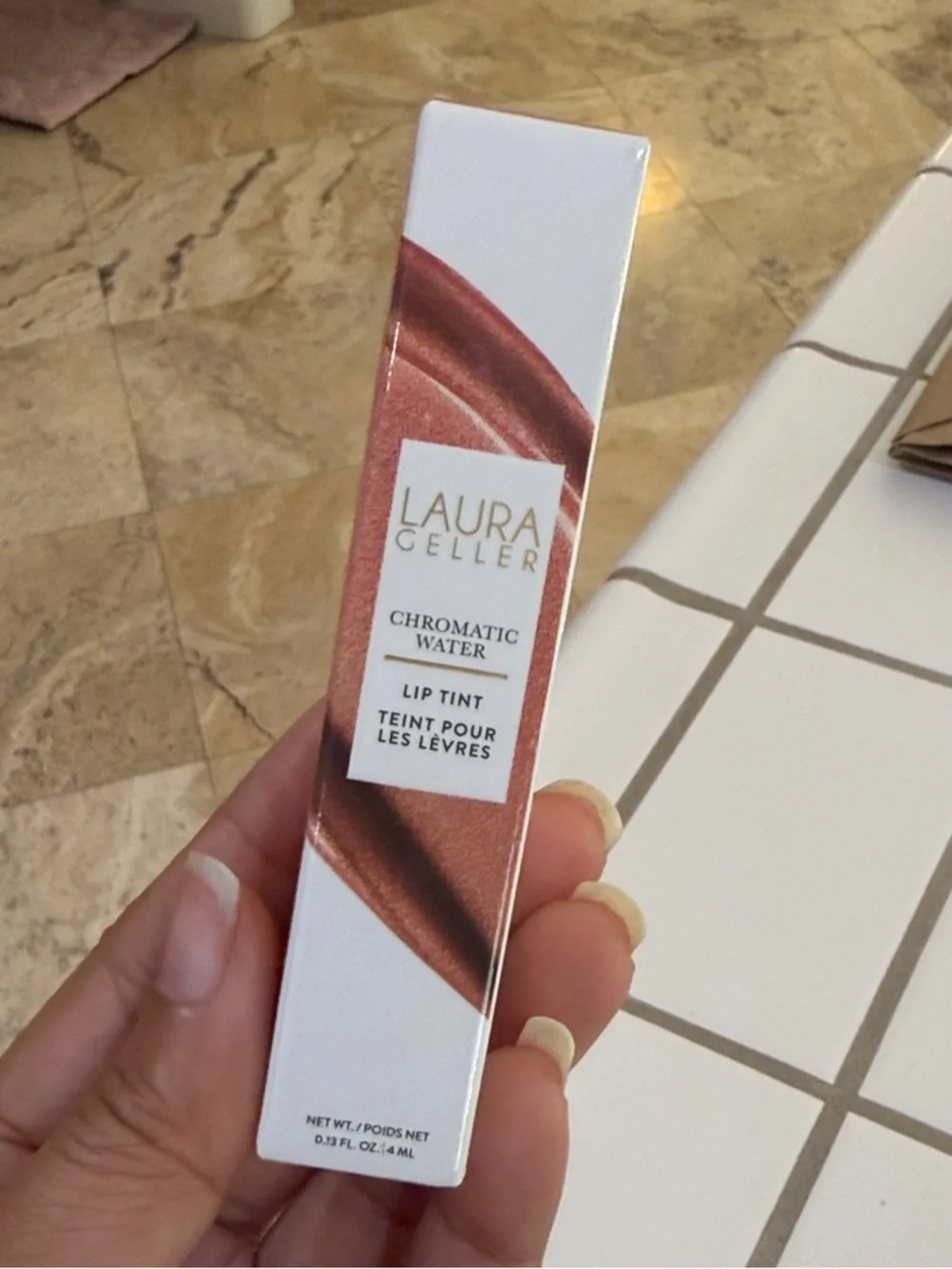 Laura Geller Chromatic Water Lip Tint - Metallic Rose Copper Crème Brulee